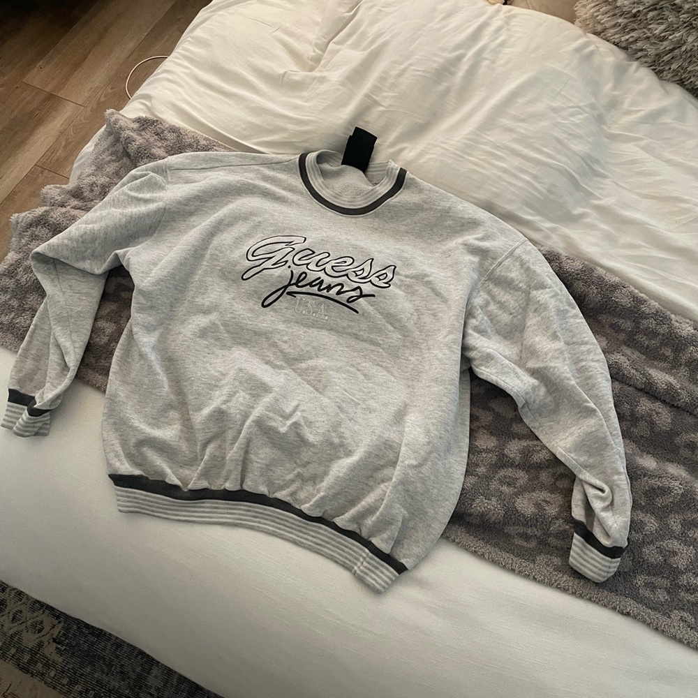 vintage Guess jeans Light Gray Crewneck